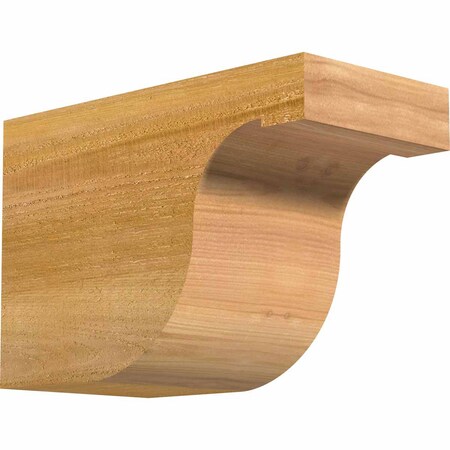 Ekena Millwork Del Monte Rough Sawn Rafter Tail, Western Red Cedar, 6"W x 8"H x 12"L RFT06X08X12DEL00RWR